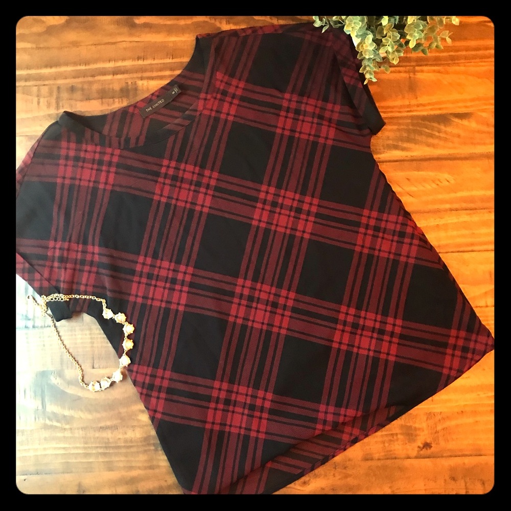 3/$20 🥳 Vintage Limited plaid short sleeve blouse